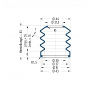 Fuelle de proteccion V6-00570 Freudenberg ehemals CFW und Simrit Simrit V6-programa estándar
