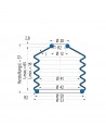 Soffietto V6-00581 Freudenberg ehemals CFW und Simrit Simrit V6-programma standard v