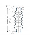 Soufflet V6-00589 Freudenberg ehemals CFW und Simrit Soufflets Simrit V6-programme standard