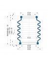 Soufflet V6-00592 Freudenberg ehemals CFW und Simrit Soufflets Simrit V6-programme standard