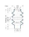 Soffietto V6-00603 Freudenberg ehemals CFW und Simrit Simrit V6-programma standard v