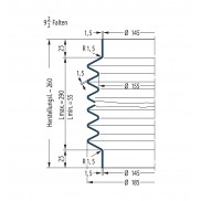 Soufflet V6-00612 Freudenberg ehemals CFW und Simrit Soufflets Simrit V6-programme standard