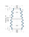 Protection Bellow V6-00619 Freudenberg ehemals CFW und Simrit Simrit V6-standard range