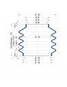 Soufflet V6-00643 Freudenberg ehemals CFW und Simrit Soufflets Simrit V6-programme standard