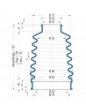 Soffietto V6-00654 Freudenberg ehemals CFW und Simrit Simrit V6-programma standard v