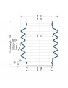 Soffietto V6-00658 Freudenberg ehemals CFW und Simrit Simrit V6-programma standard v
