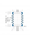Soffietto V6-00722 Freudenberg ehemals CFW und Simrit Simrit V6-programma standard v