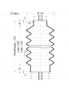Protection Bellow V6-00723 Freudenberg ehemals CFW und Simrit Simrit V6-standard range