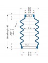 Fuelle de proteccion V6-00724 Freudenberg ehemals CFW und Simrit Simrit V6-programa estándar