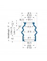 Soufflet V6-00752 Freudenberg ehemals CFW und Simrit Soufflets Simrit V6-programme standard