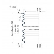 Soufflet V6-00767 Freudenberg ehemals CFW und Simrit Soufflets Simrit V6-programme standard