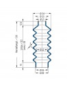 Soufflet V6-00792 Freudenberg ehemals CFW und Simrit Soufflets Simrit V6-programme standard