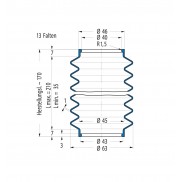 Fuelle de proteccion V6-00801 Freudenberg ehemals CFW und Simrit Simrit V6-programa estándar