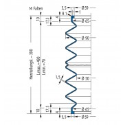 Soffietto V6-00910 Freudenberg ehemals CFW und Simrit Simrit V6-programma standard v