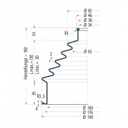 Soffietto V6-00925 Freudenberg ehemals CFW und Simrit Simrit V6-programma standard v