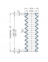 Fuelle de proteccion V6-00966 Freudenberg ehemals CFW und Simrit Simrit V6-programa estándar
