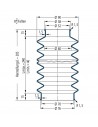 Fuelle de proteccion V6-00976 Freudenberg ehemals CFW und Simrit Simrit V6-programa estándar