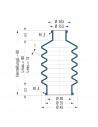 Soufflet V6-01019 Freudenberg ehemals CFW und Simrit Soufflets Simrit V6-programme standard