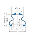 Soufflet V6-01231 Freudenberg ehemals CFW und Simrit Soufflets Simrit V6-programme standard