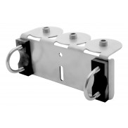 Bracket STAR rail mount 3-point G1/4 female perma-tec Perma Lubrication Systems