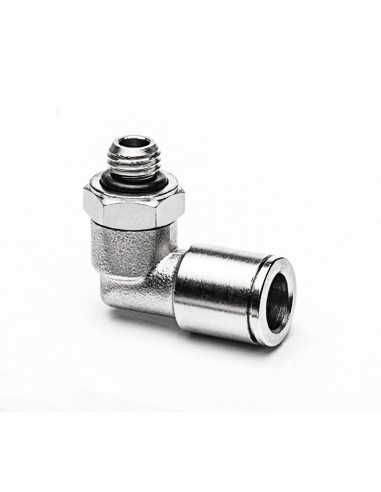 Tube connector M8x1a for tube odØ 8 mm, 90° - adjustable perma-tec perma Tube connections / Tubes