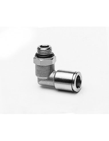 Tube connector M10x1a for tube odØ 8 mm, 90° - adjustable perma-tec perma Tube connections / Tubes