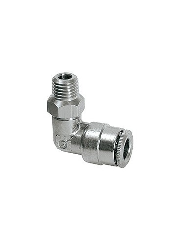 Hose connector M8x1a 90 ° - adjustable perma-tec perma Tube connections / Tubes