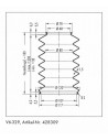 Soufflet V6-00329 Freudenberg ehemals CFW und Simrit Soufflets Simrit V6-programme standard